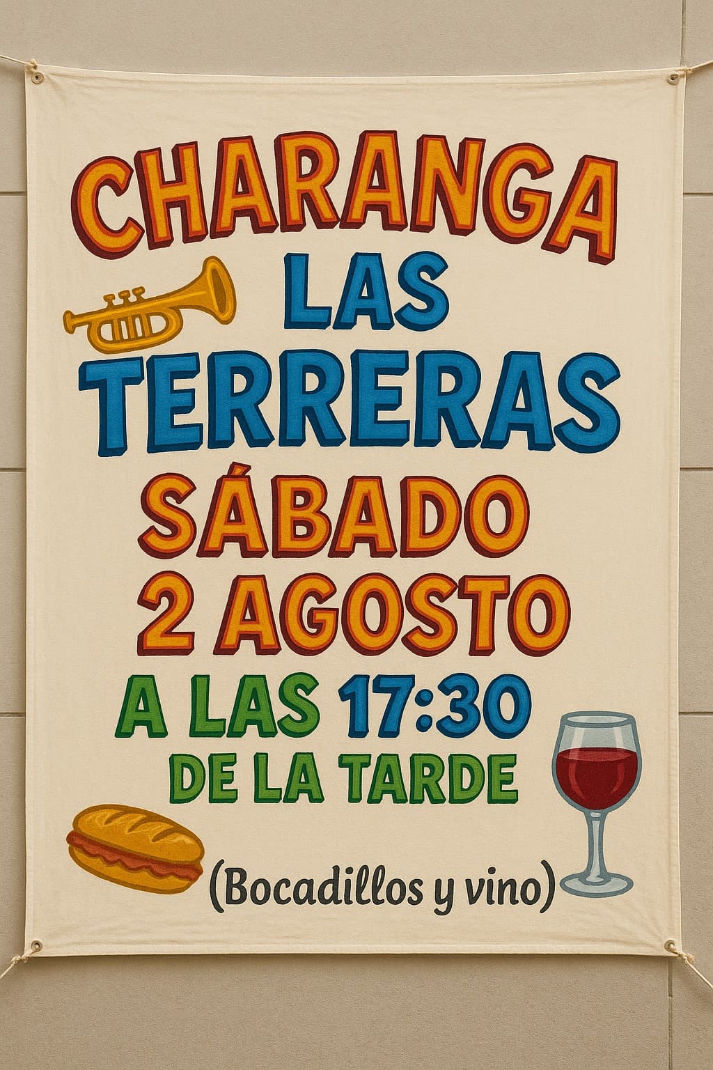 Poster de la Charanga de Las Fiestas de Las Terreras 2025